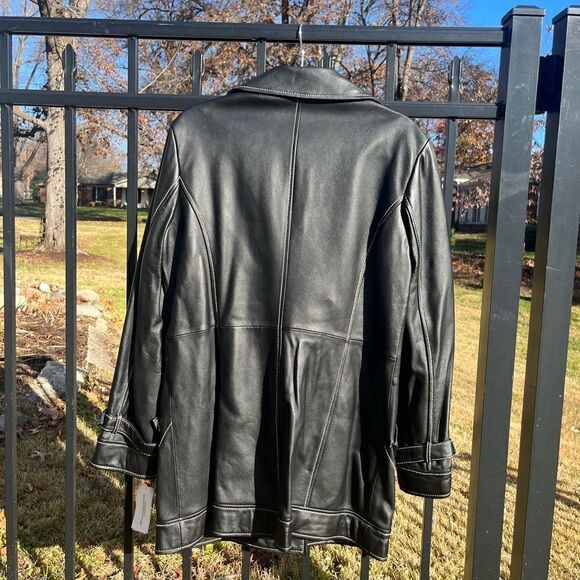 American Modern Alexander Julian Genuine Lambskin Leather Jacket - Picture 13 of 13